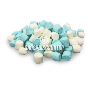 Mini Marshmallows spekmix blauw-wit - 1 kilo