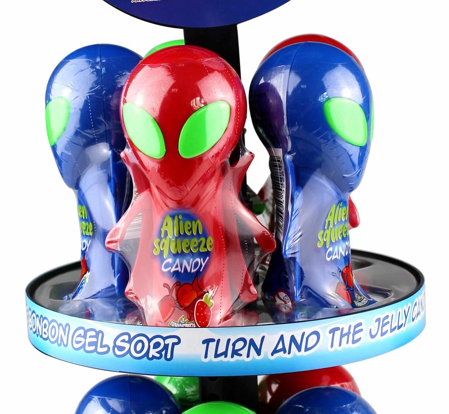Alien Twist Squeeze Candy -Display 22 stuks