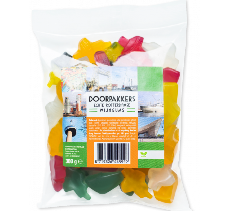 Doorpakkers Rotterdam Winegum -Doos 20x300 gram