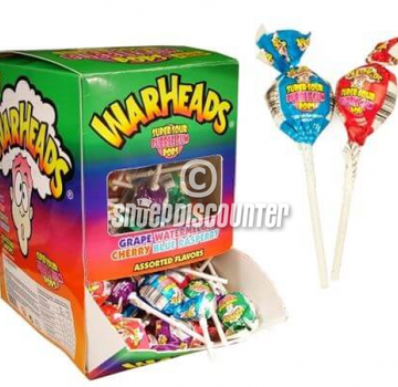 Warheads Mega Warheads Lollies Original -Doos 100 Stuks