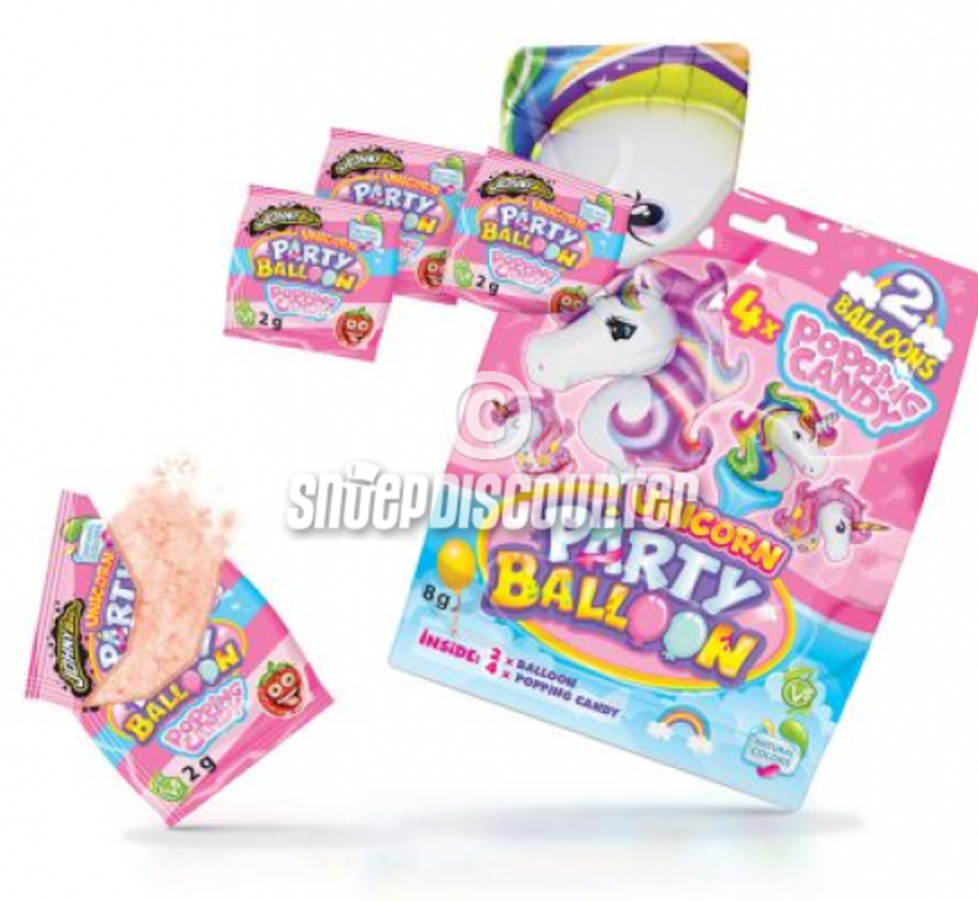 Poppin Candy Unicorn Party Balloon -Doos 16 stuks