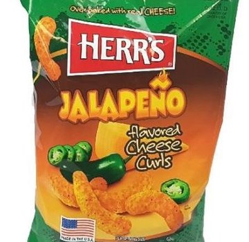 Herr's Food Inc Jalapeno Cheese Curls -Zak 199 gram