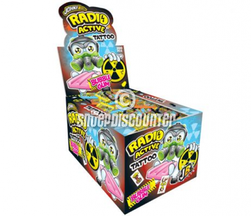 Johnny Bee Radio Active Tattoo Bubblegum -Doos 200 stuks