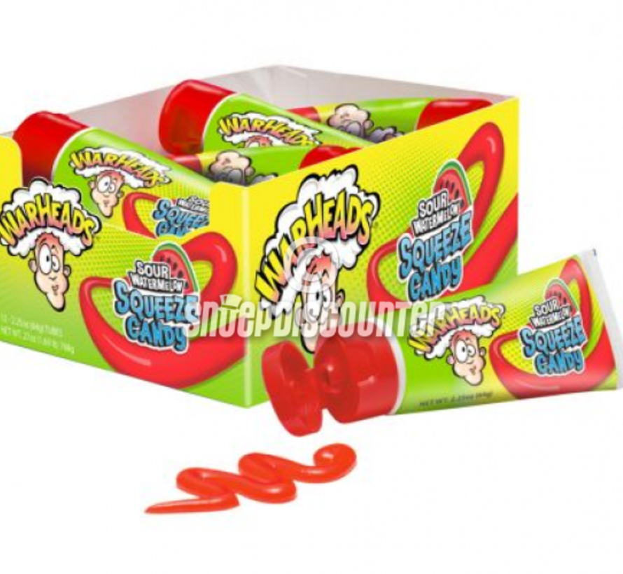 Warheads Squeeze Sour Watermelon - Tube 64 gram