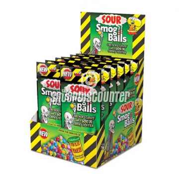 Toxic Waste Sour Smog Balls -Doos 12x85 gram