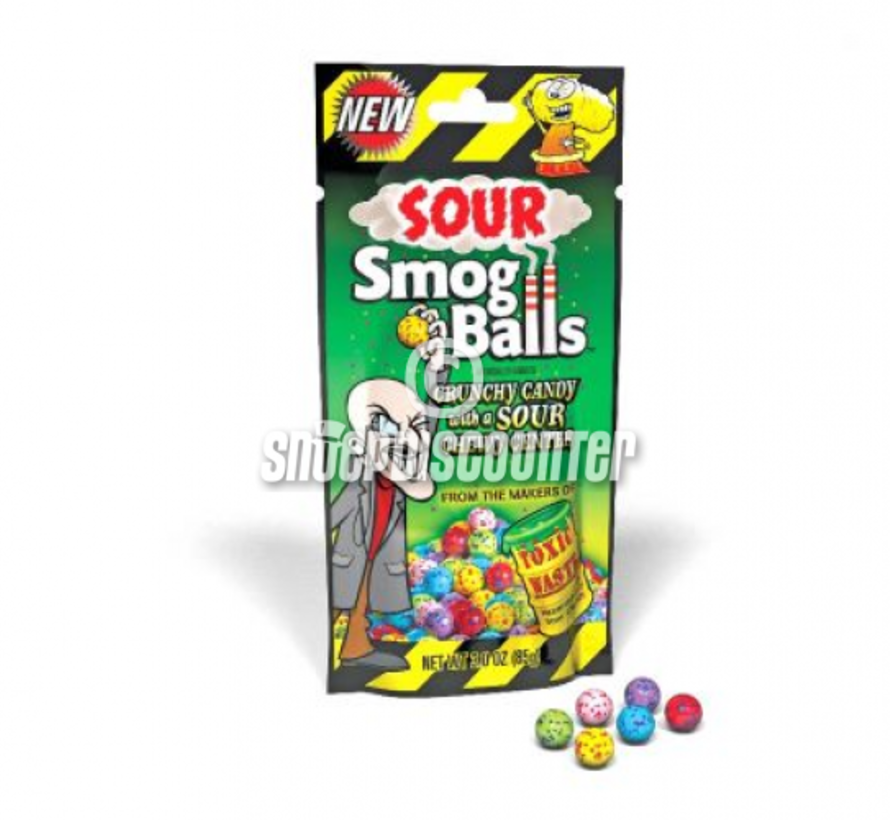 Sour Smog Balls -Doos 12x85 gram