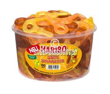 Haribo snoep VEGGIE Foppies of Sleutel Susse Schnuller -Silo 150 Stuks