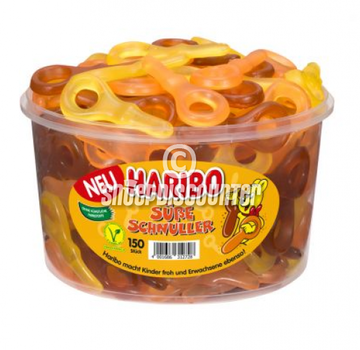 Haribo VEGGIE Foppies of Sleutel Susse Schnuller -Silo 150 Stuks