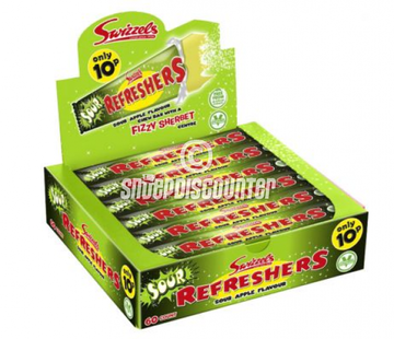 Swizzels VEGGIE Snap&Crackle Refresher Sour Apple -Doos 60 stuks