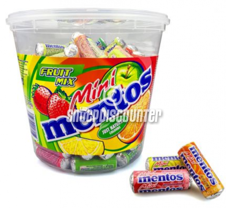 Mentos Fruit Mini Rolletjes -Silo 120 stuks