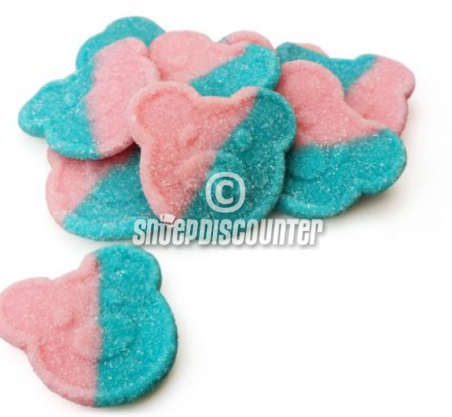 Roze Blauw Bubblegum Teddy's