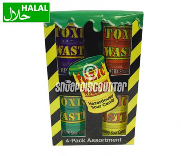 Toxic Waste Toxic Waste 4-pack Assorted Drums
