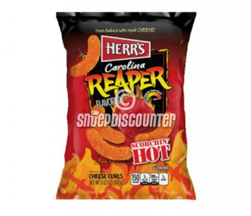 Herr's Food Inc Herr's Carolina Reaper Cheese Curls -Doos 12x184 gram