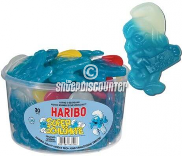 Haribo Veggie -Super Smurfen -Silo 30 stuks