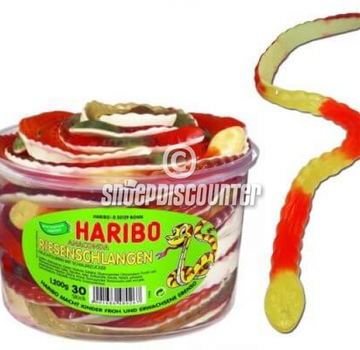 Haribo Halloween Anaconda Slangen XXL- Silo 30 stuks