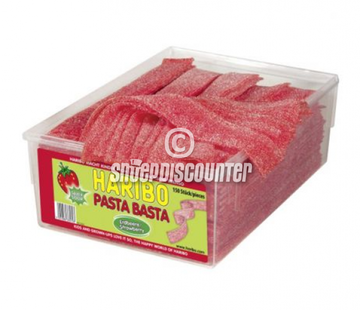 Haribo snoep VEGGIE Pasta Basta Aardbei Matjes Haribo Silo 150 Stuks