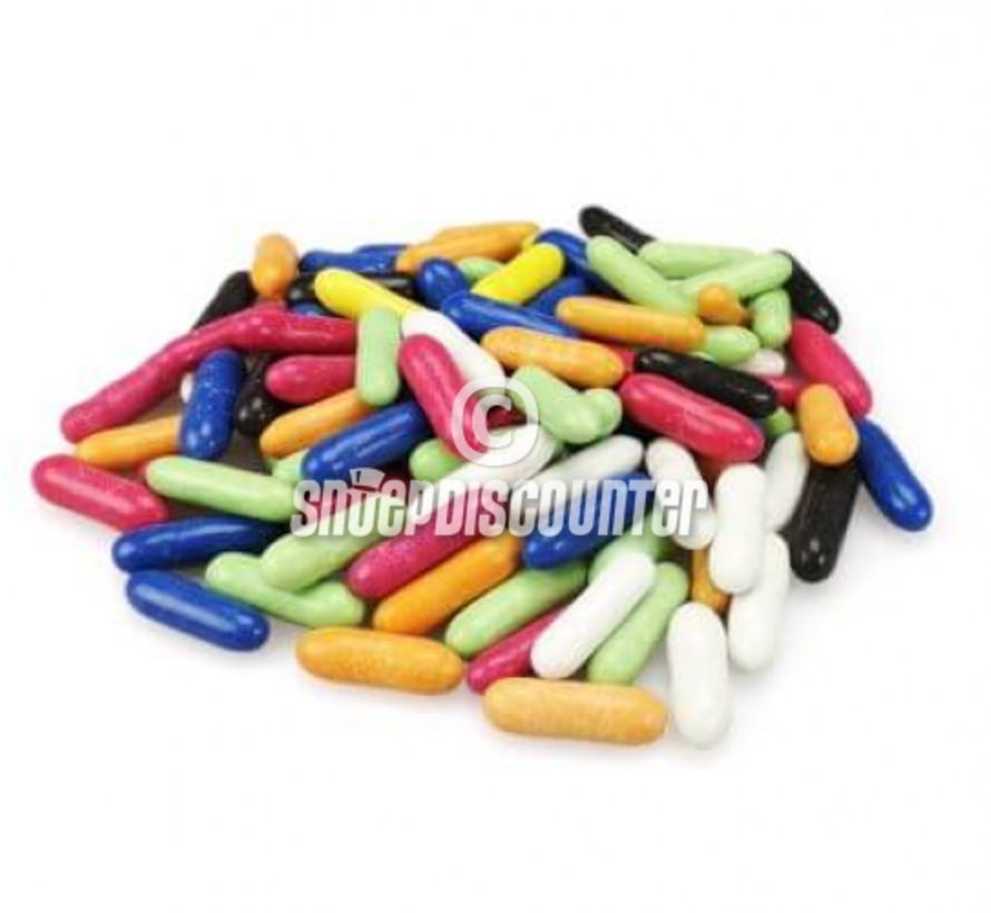 Dropstaafjes 7 -kleuren -4 Kilo bulk