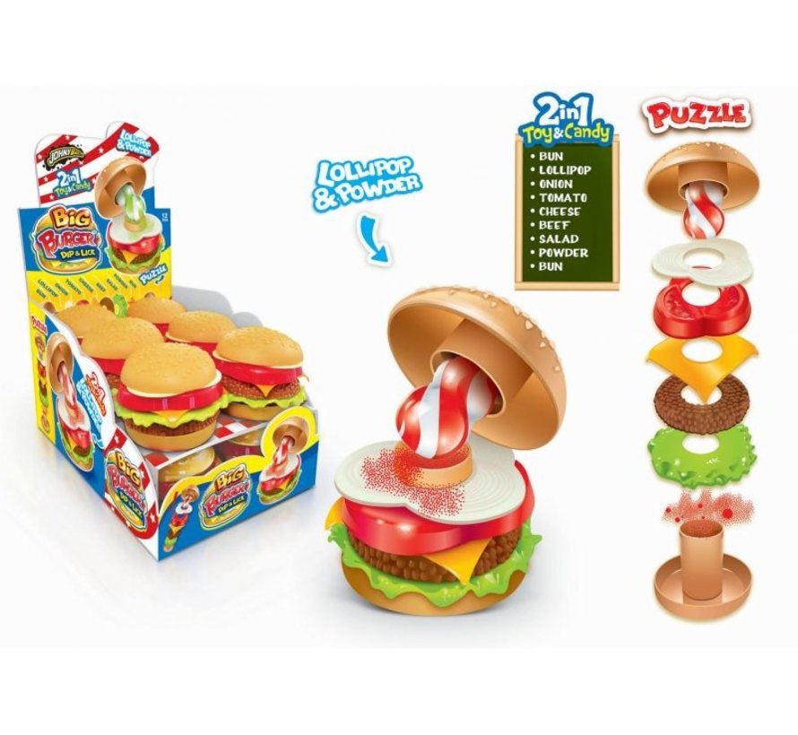 Hamburger Lolly Dipper -Doos 12 stuks