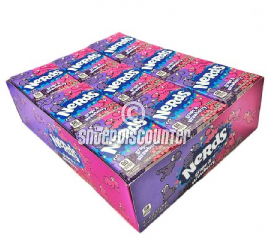 Nerds Grape Strawberry -Doos 36 stuks