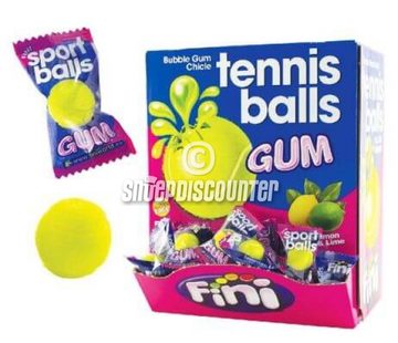 Fini Tennis Balls Bubble Gum -Doos 200 Stuks