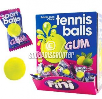 Fini Tennis Balls Bubble Gum -Doos 200 Stuks