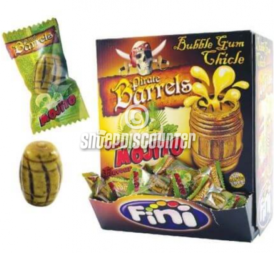 Mojito Pirate Barrel Bubble Gum -Doos 200 stuks