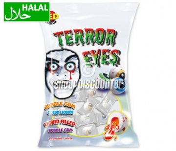 Halal Snoep Ogen Terror Eyes -zakje 108 gram