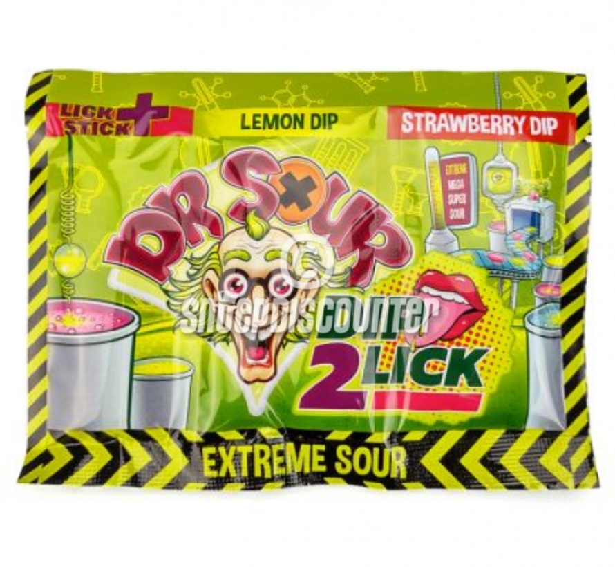 Dip 2 Lick Exrtreme Sour-Doos 24 stuks