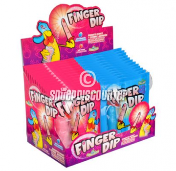 Halloween Finger Dip Lolly+Poeder -Doos 18 stuks