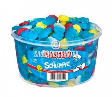 Haribo snoep Blauwe Smurfen -Silo 150 stuks