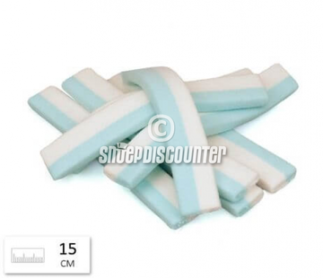 Confiserie A L'ancienne Blauw Witte Spek Reepjes -Doos 2 Kilo