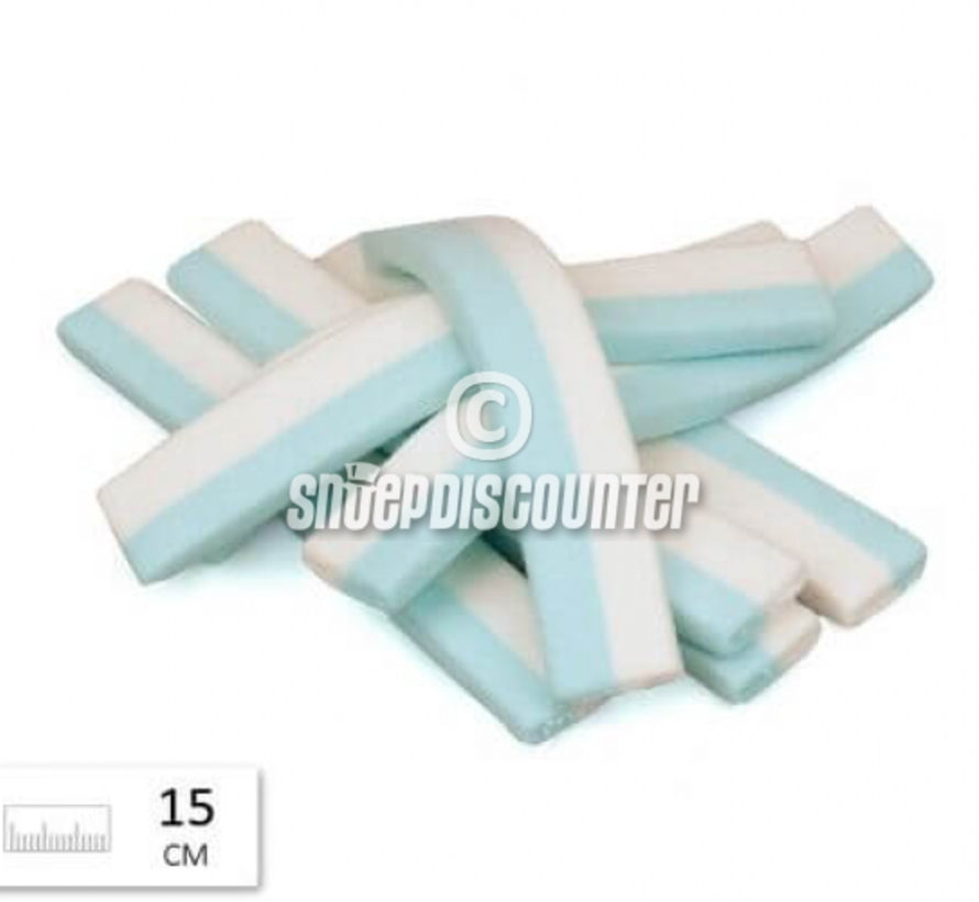 Blauw Witte Spek Reepjes -Doos 2 Kilo