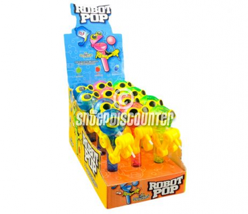 Funny Candy Robotman Lolly - Doos 12 stuks