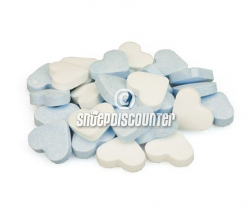 Baby snoep Blauw Wit Dextrose Hartjes - 1 Kilo
