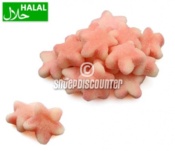 Snoepdiscounter Sugared Pink Twist Stars -1 kilo