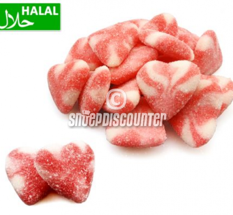 Sugared Strawberry Twist Heart -1 kilo