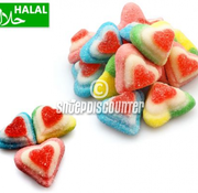 Halal Snoepdiscounter Sugared Heart 3D -1 kilo