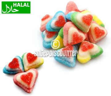 Halal Snoepdiscounter Hart Sugared Heart 3D -1 kilo
