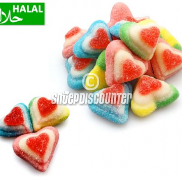 Halal Snoepdiscounter Sugared Heart 3D -1 kilo