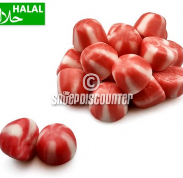 Halal Snoepdiscounter Jelly Red Twist Kisses -1 kilo