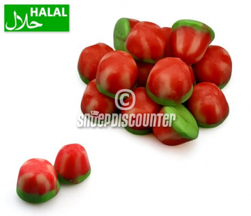 Halal Snoepdiscounter Watermelon Twist Kisses - 1 kilo
