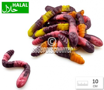 Halal Snoepdiscounter Jelly Rattlesnake slang- 1 kilo