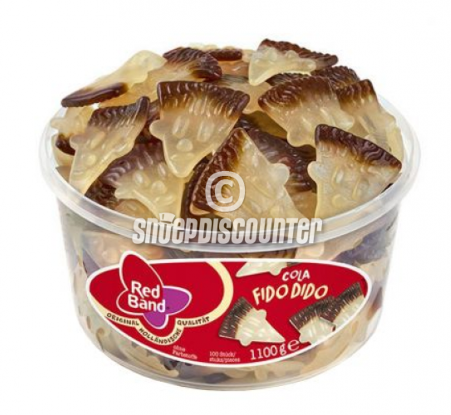 Fido Dido Cola Red Band  -Silo 100 Stuks gelatine vrij