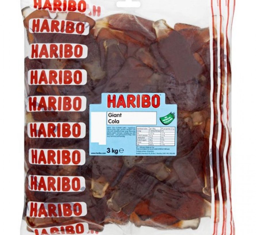 3 kilo BULK Haribo Happy Cola Groot