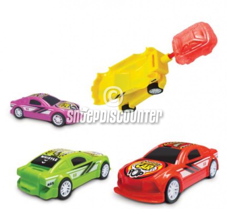 Whistle Car Lolly VEGGIE -Doos 24 stuks