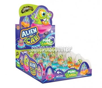 Johnny Bee Alien Car Candy -Doos 12 stuks