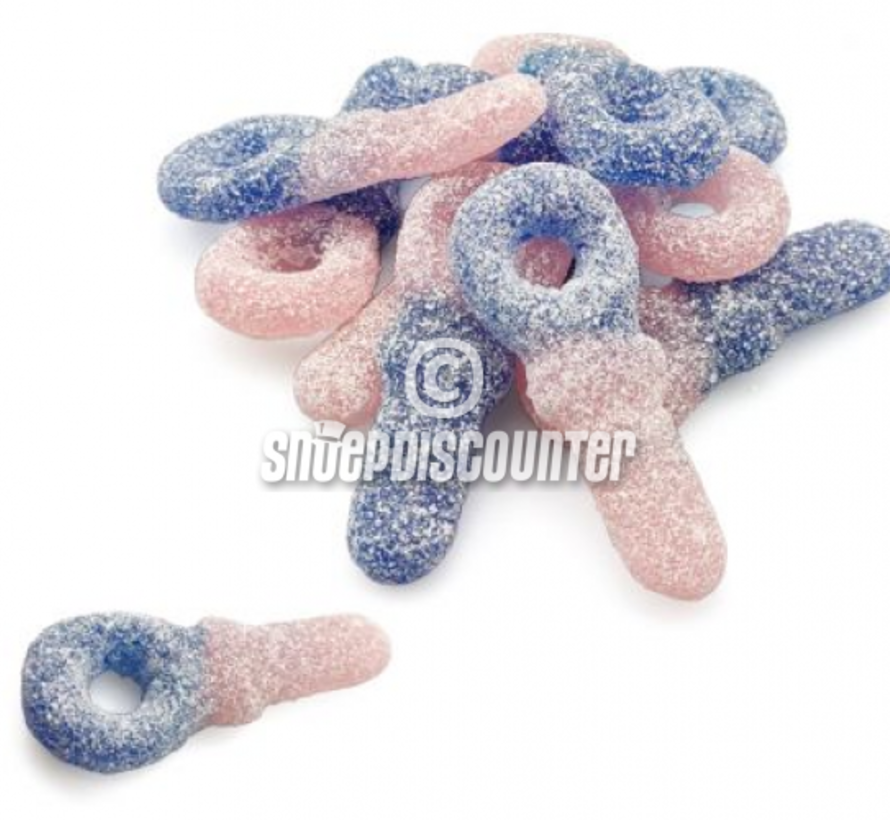 Veggie Fizzy Bubblegum Tutters - zak 3 kilo