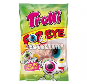 Halloween Snoep ogen Pop Eye -zakje 75 gram