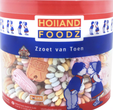 Holland Foodz Snoep horloge- silo 60 stuks