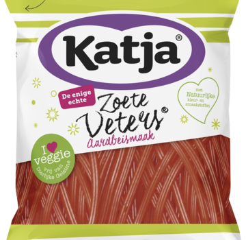 Katja Zoete Veters Aardbei - Doos 15x125 gram